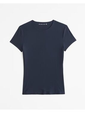 Abercrombie Soft Matte Seamless Tuckable Baby Tee Small NWT